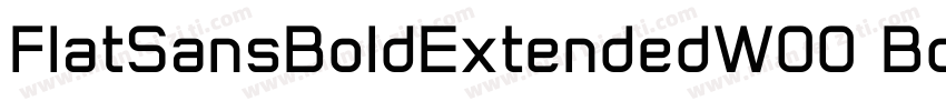 FlatSansBoldExtendedW00 BdEx字体转换